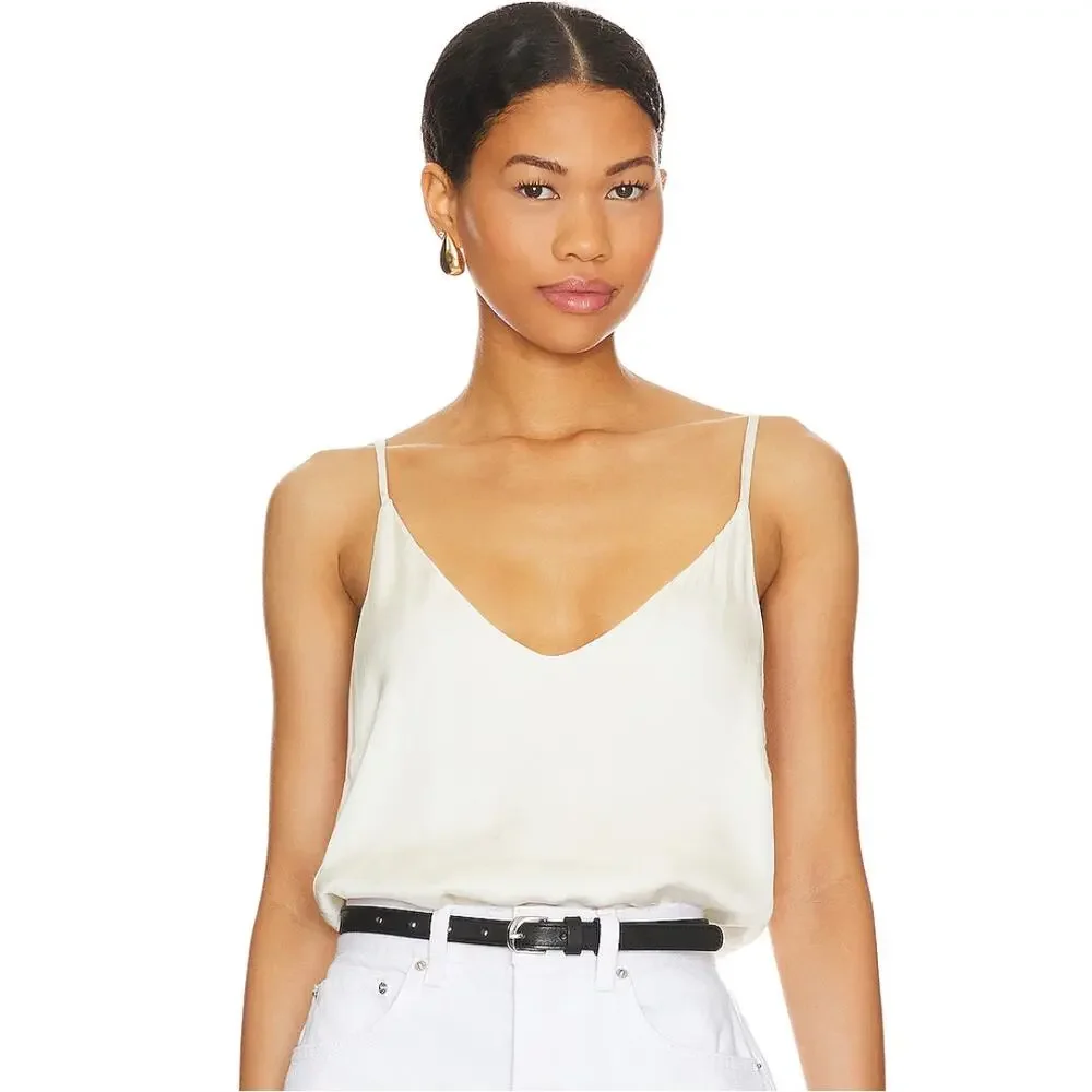 Bella Dahl V Neck Cami in Ivory White Size Small